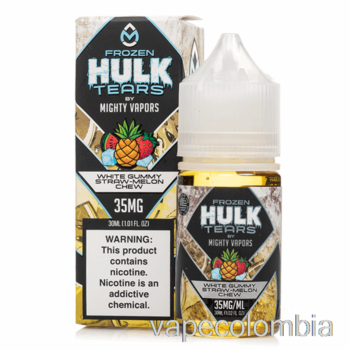 Vape Kit Completo Masticable De Melón Paja Gomoso Blanco Congelado - Sales De Lágrimas De Hulk - 30ml 35mg